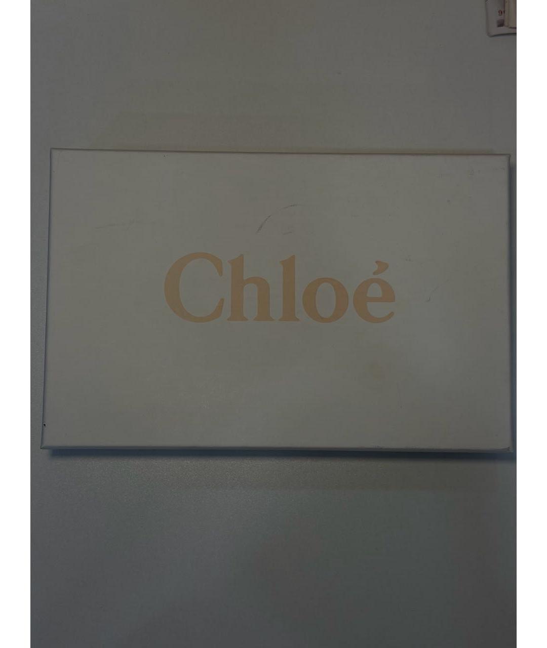 CHLOE Красный кожаный кошелек, фото 5