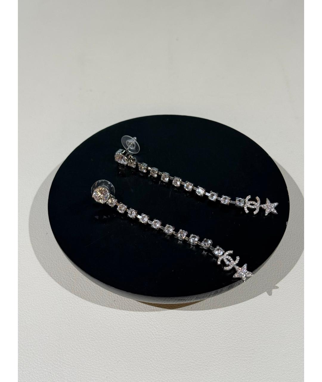 CHANEL Серебряные серьги, фото 2