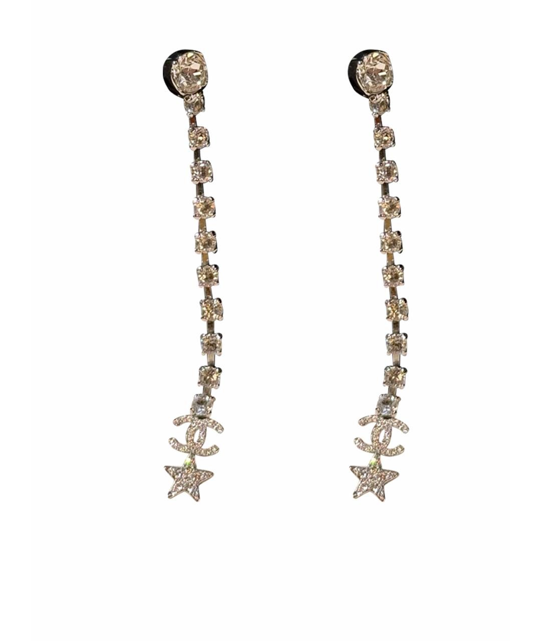 CHANEL Серебряные серьги, фото 1
