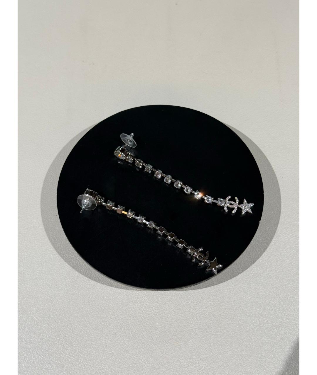 CHANEL Серебряные серьги, фото 3