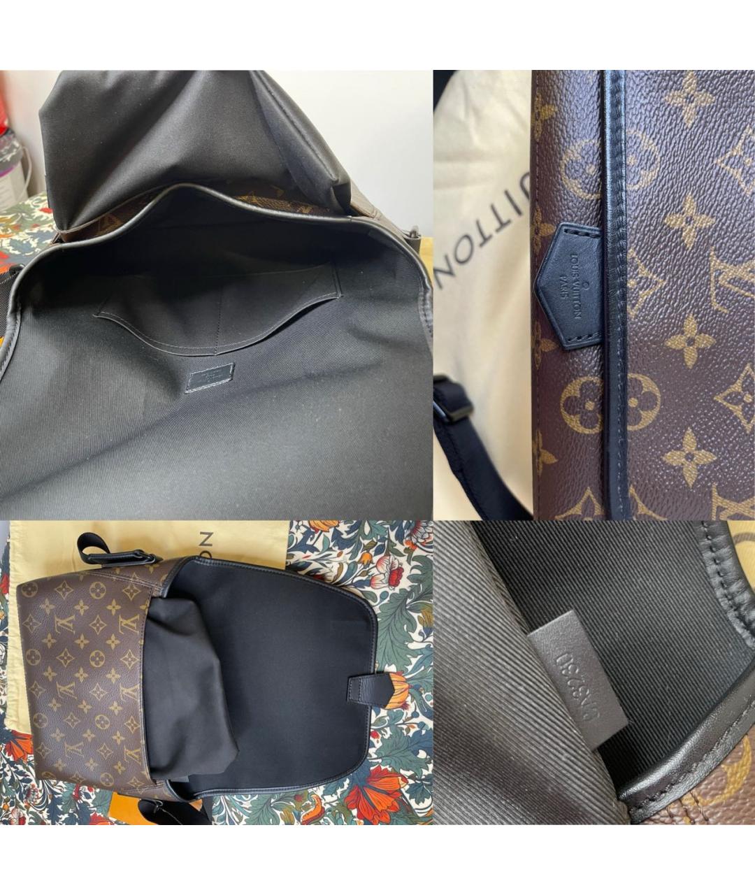 LOUIS VUITTON Коричневая кожаная сумка на плечо, фото 4