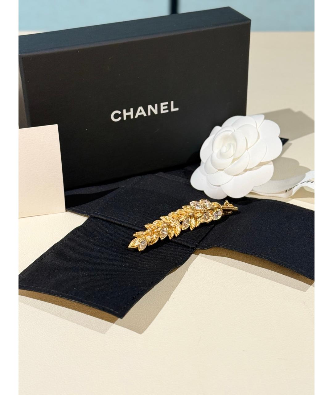 CHANEL Золотая булавка / брошь, фото 2