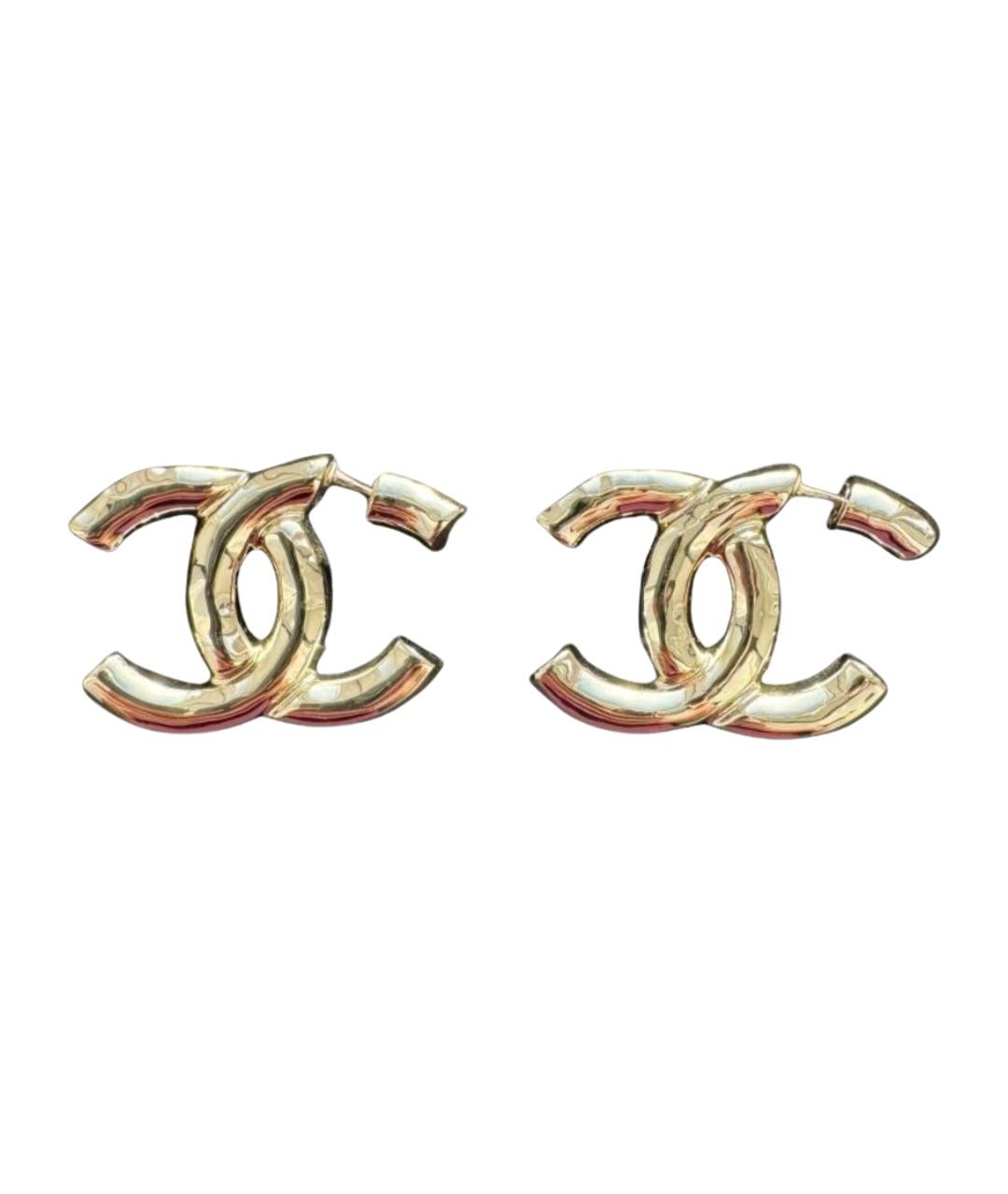 CHANEL Золотые серьги, фото 1