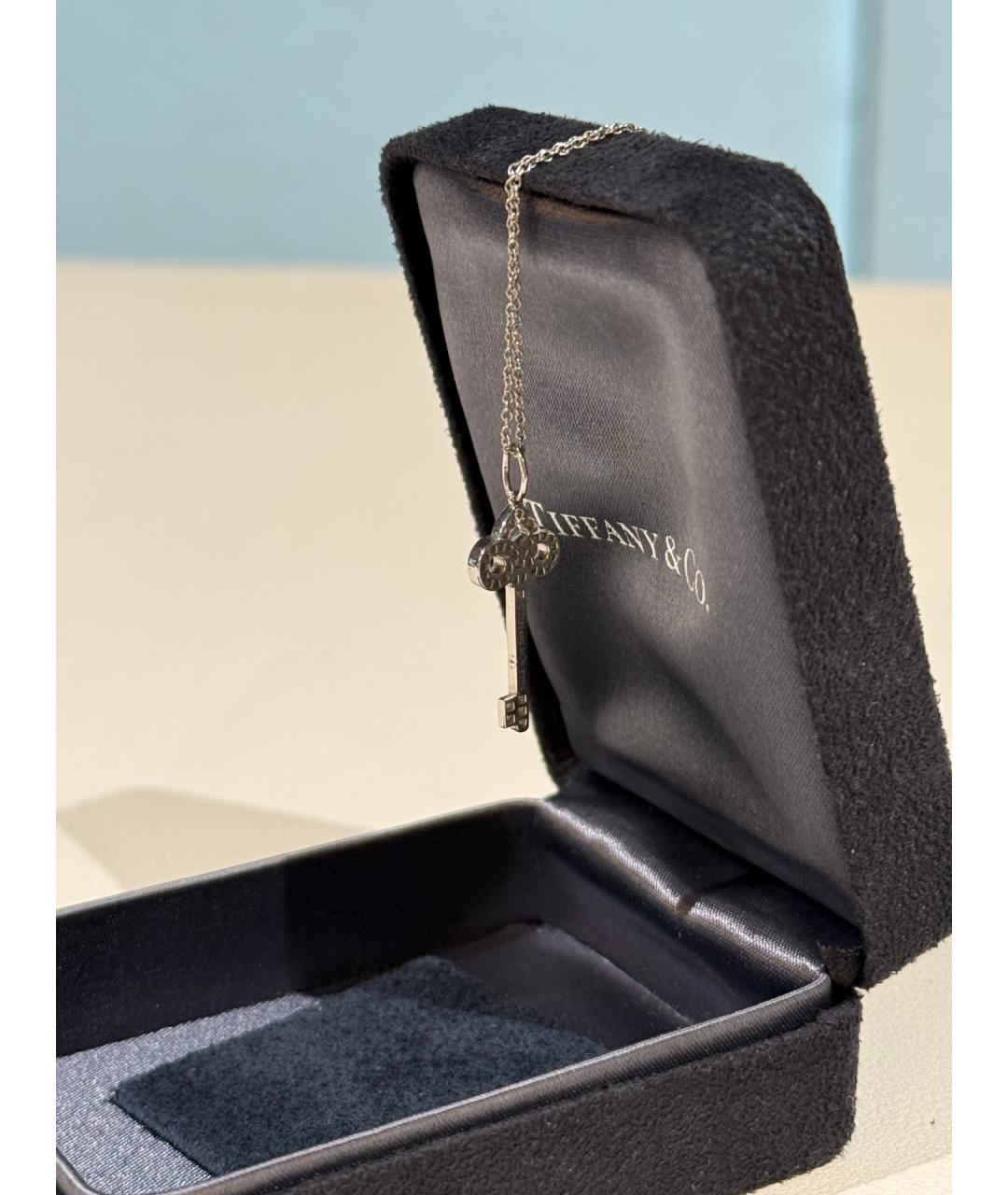 TIFFANY&CO Серебряное платиновое колье, фото 2