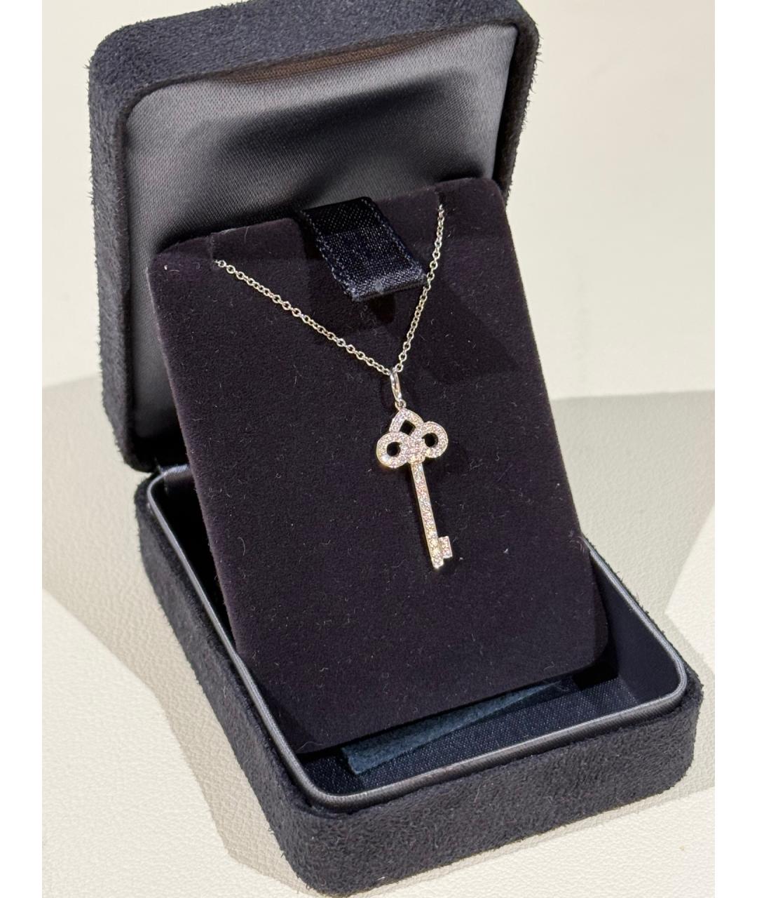 TIFFANY&CO Серебряное платиновое колье, фото 4