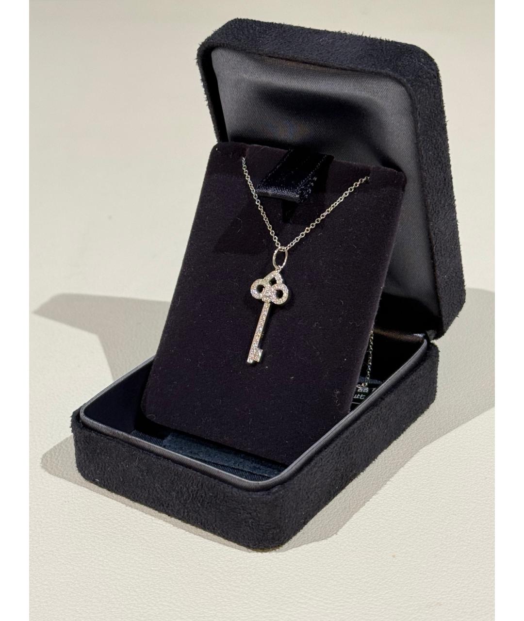 TIFFANY&CO Серебряное платиновое колье, фото 3
