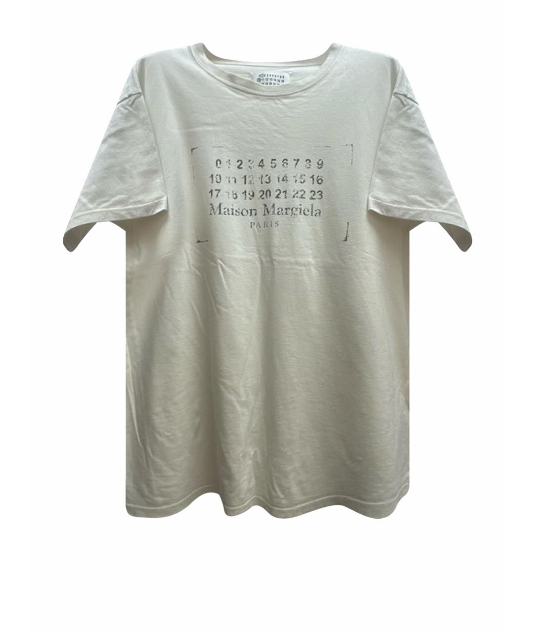 MAISON MARGIELA Бежевая хлопковая футболка, фото 1
