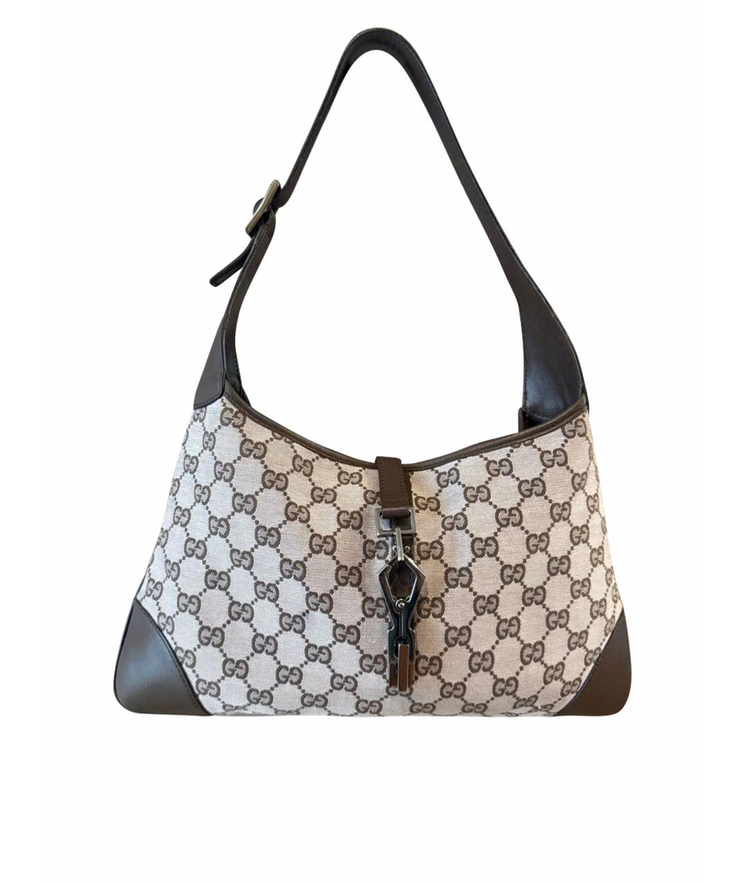 GUCCI Бежевая сумка с короткими ручками, фото 1