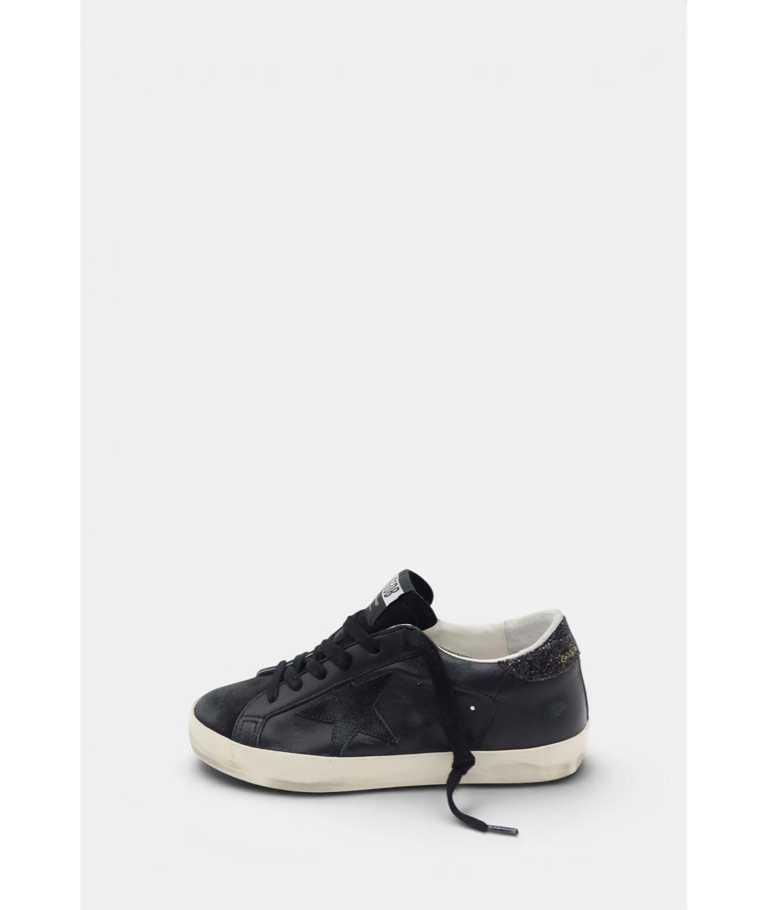 GOLDEN GOOSE DELUXE BRAND Черные кожаные кеды, фото 8