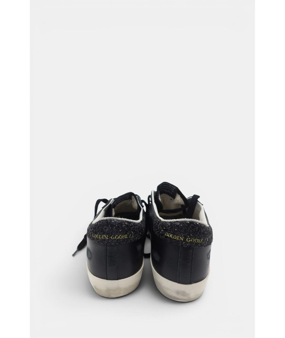 GOLDEN GOOSE DELUXE BRAND Черные кожаные кеды, фото 6