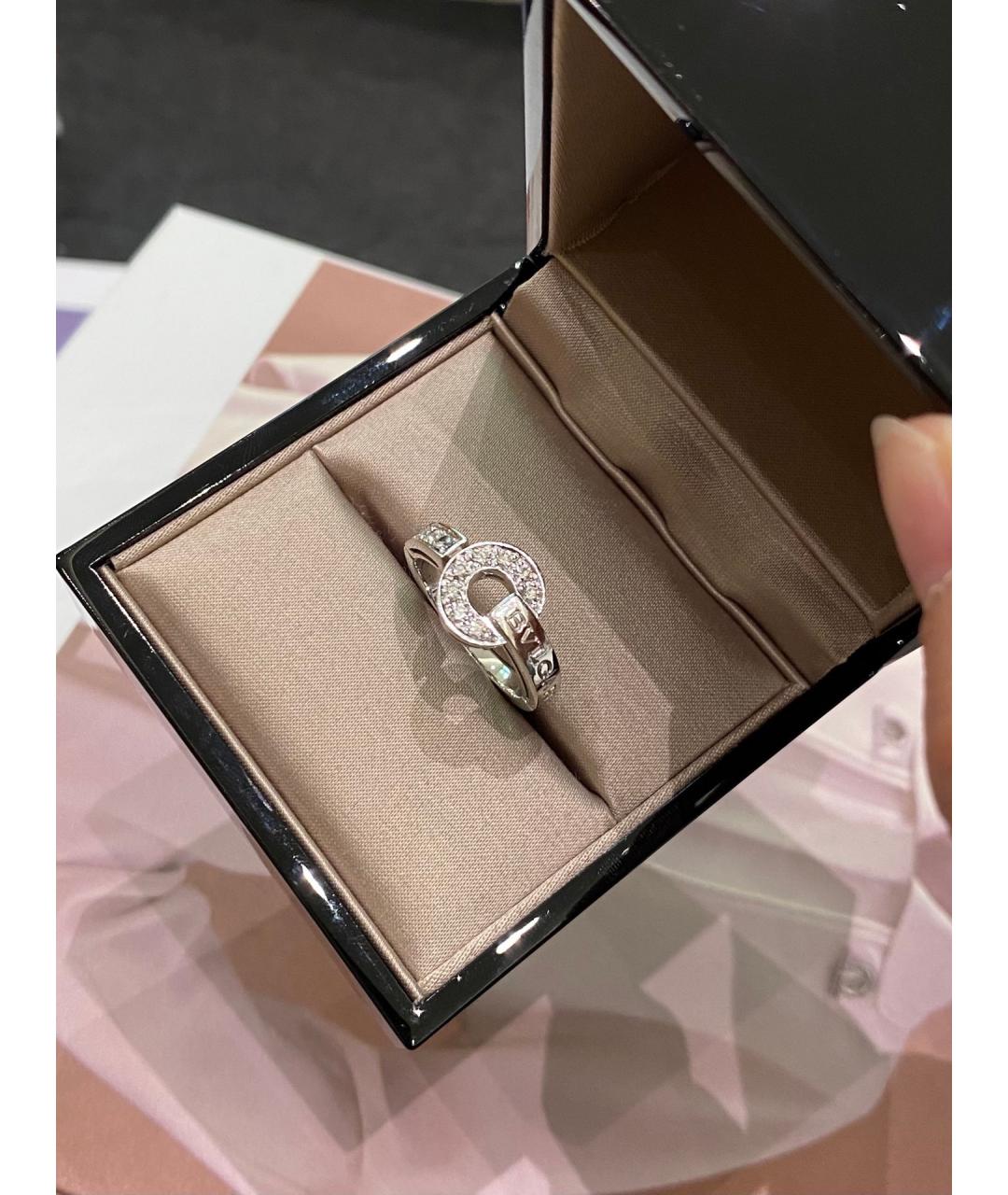 BVLGARI Серебряное кольцо из белого золота, фото 2