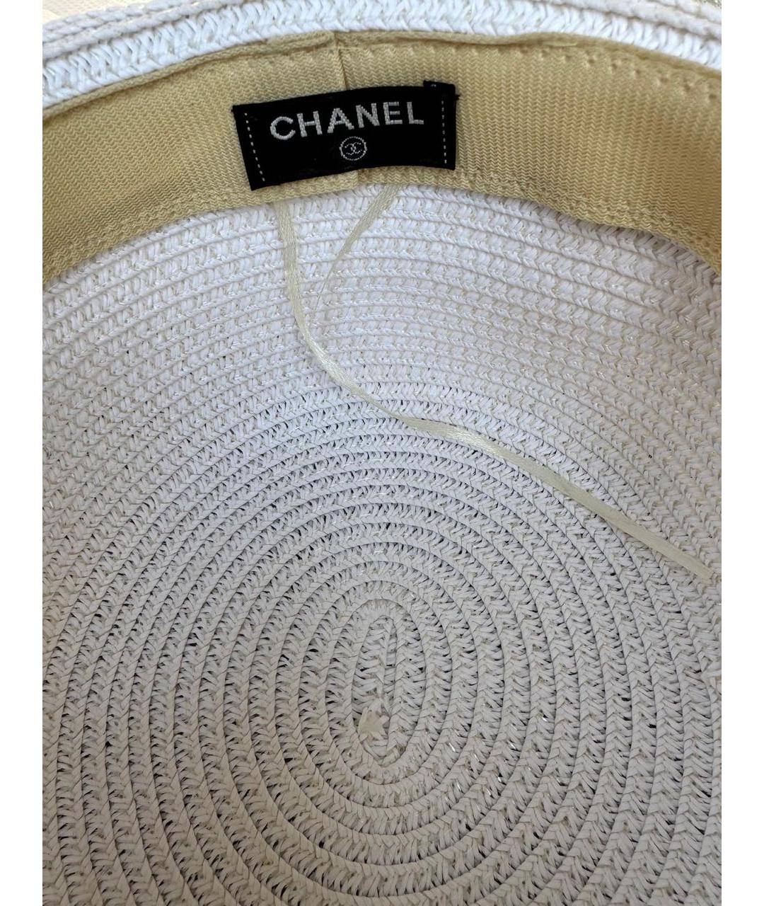 CHANEL Белая хлопковая шляпа, фото 3