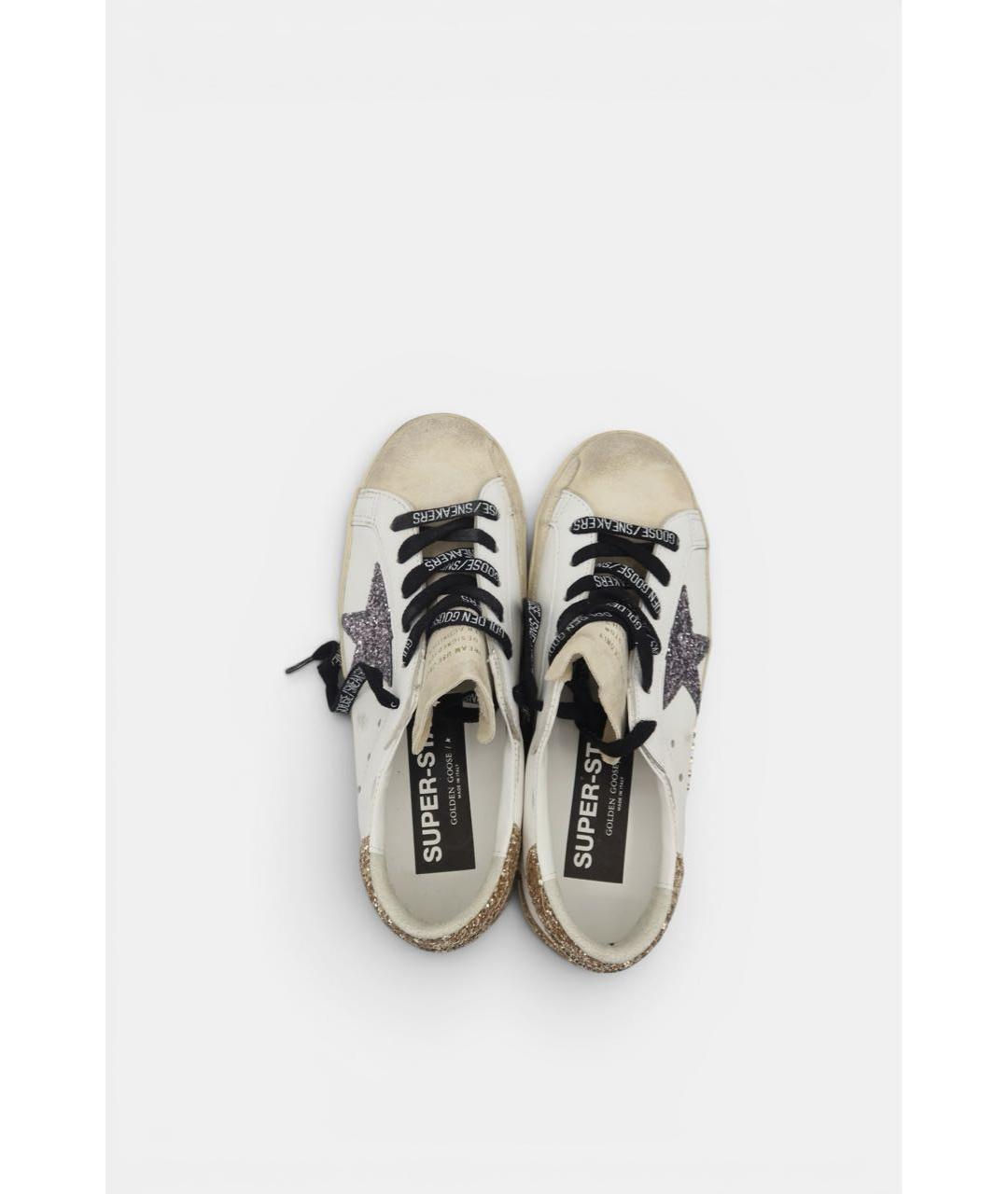 GOLDEN GOOSE DELUXE BRAND Белые кожаные кеды, фото 6