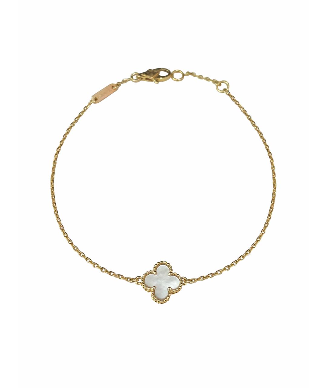 VAN CLEEF & ARPELS Белый браслет из желтого золота, фото 1