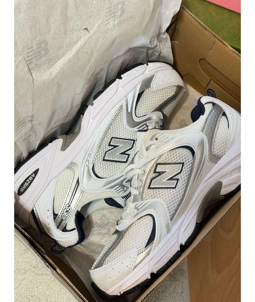 NEW BALANCE Белые кроссовки, фото 4