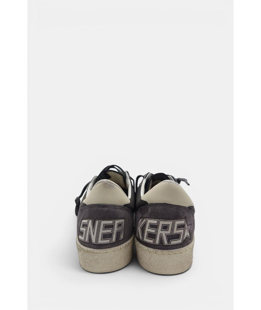 GOLDEN GOOSE DELUXE BRAND Серые замшевые низкие кроссовки / кеды, фото 7