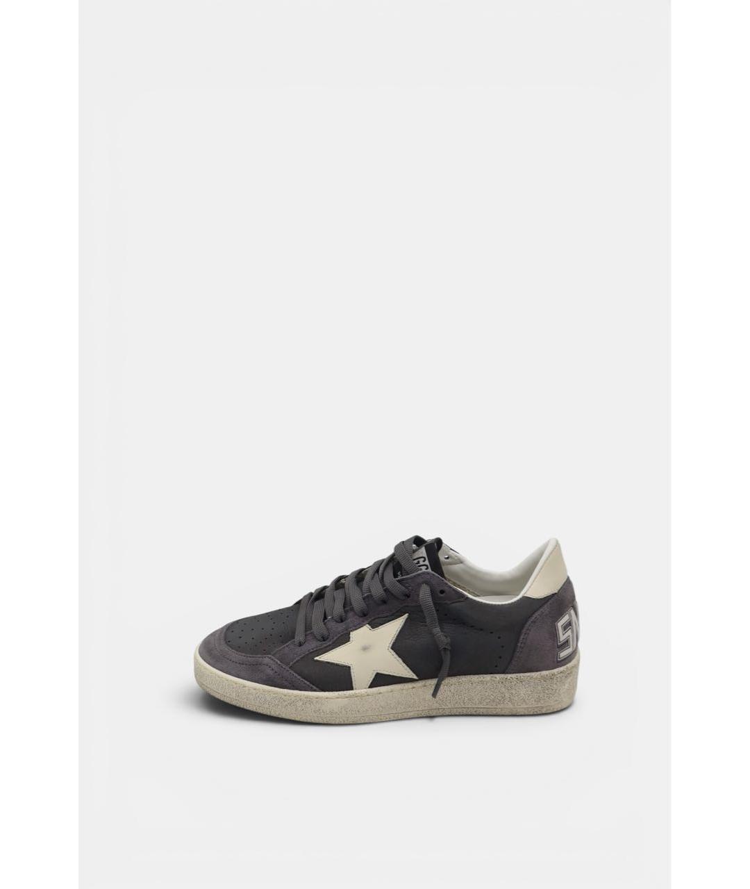 GOLDEN GOOSE DELUXE BRAND Серые замшевые низкие кроссовки / кеды, фото 9