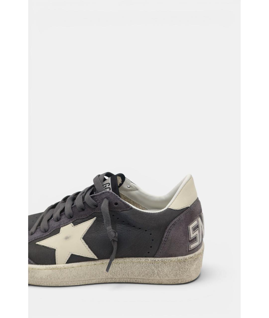 GOLDEN GOOSE DELUXE BRAND Серые замшевые низкие кроссовки / кеды, фото 2