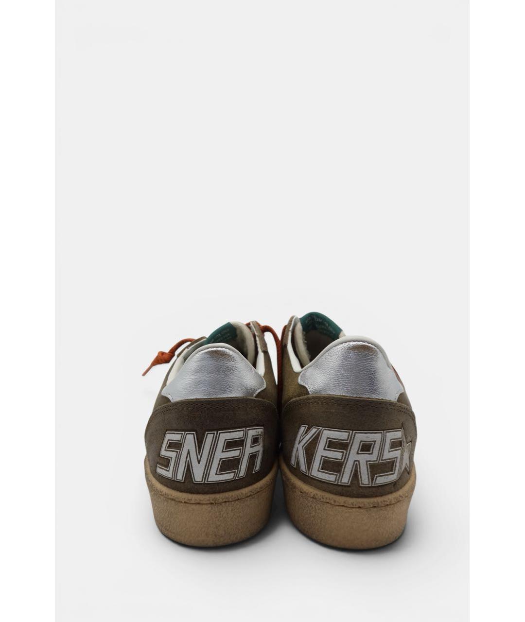 GOLDEN GOOSE DELUXE BRAND Серые замшевые низкие кроссовки / кеды, фото 5