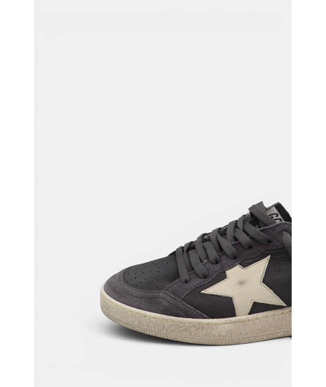 GOLDEN GOOSE DELUXE BRAND Серые замшевые низкие кроссовки / кеды, фото 4