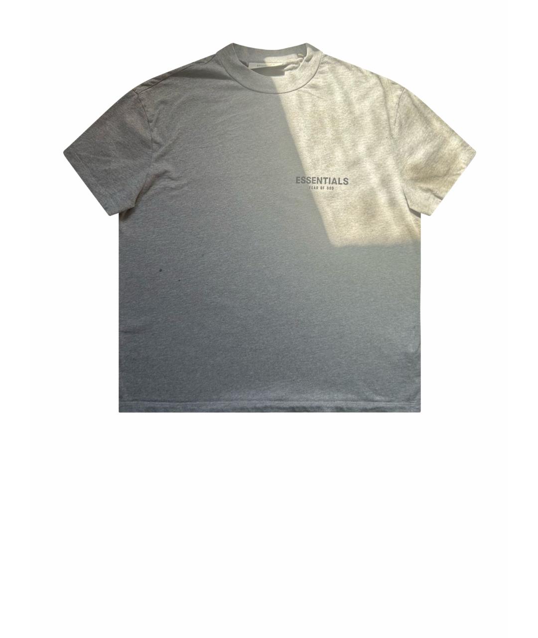 FEAR OF GOD ESSENTIALS Серая хлопковая футболка, фото 1