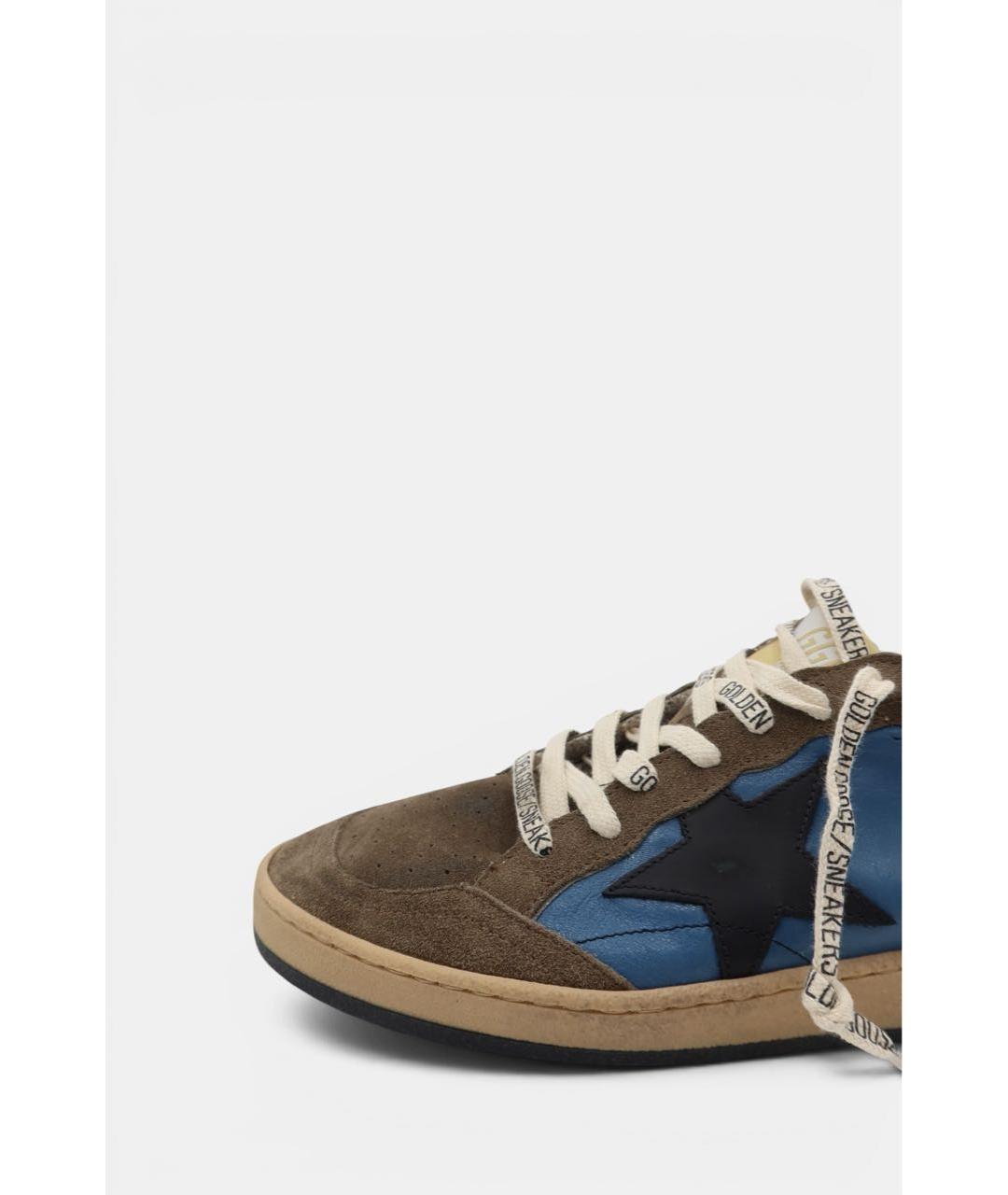 GOLDEN GOOSE DELUXE BRAND Мульти замшевые низкие кроссовки / кеды, фото 2
