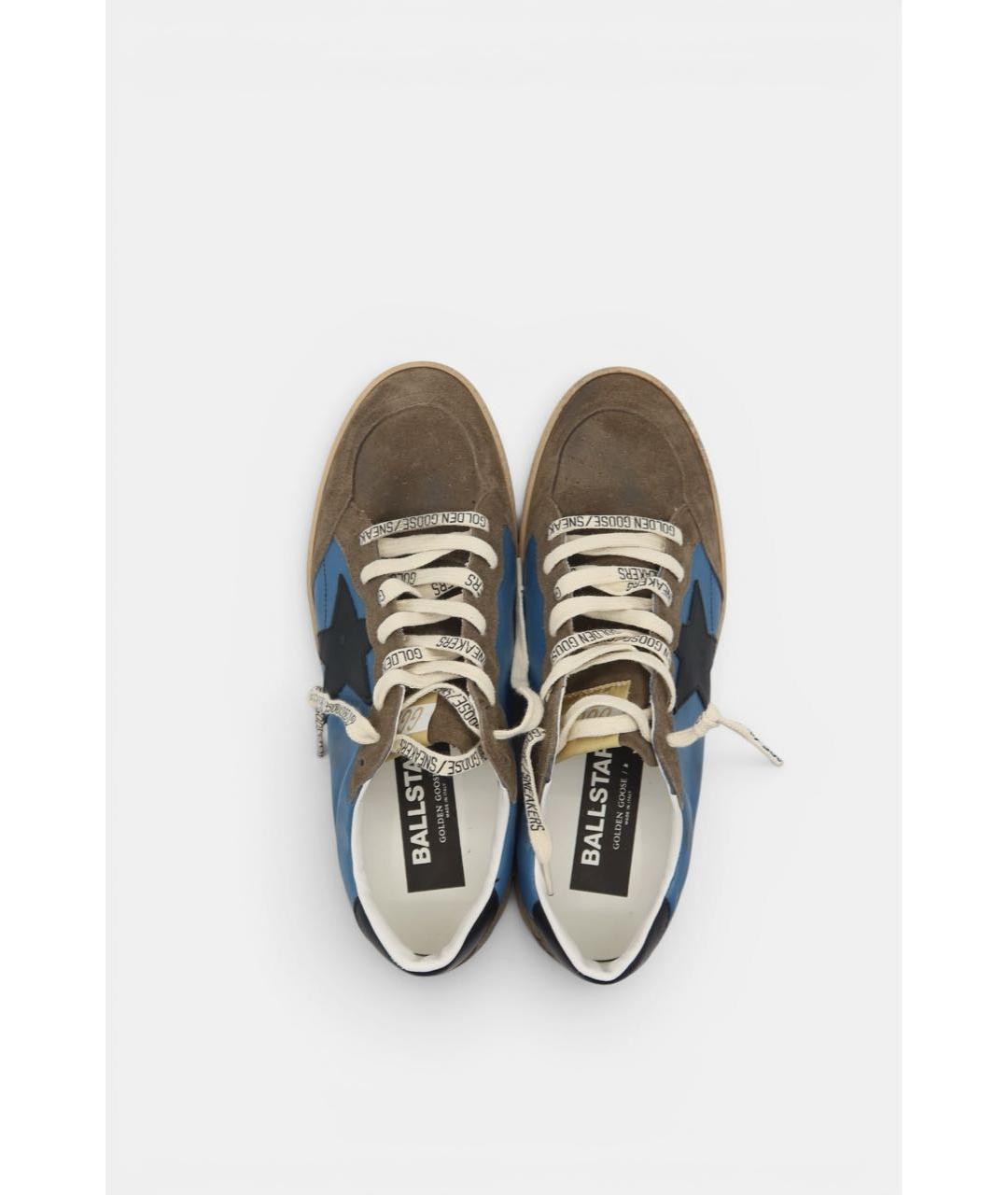 GOLDEN GOOSE DELUXE BRAND Мульти замшевые низкие кроссовки / кеды, фото 6