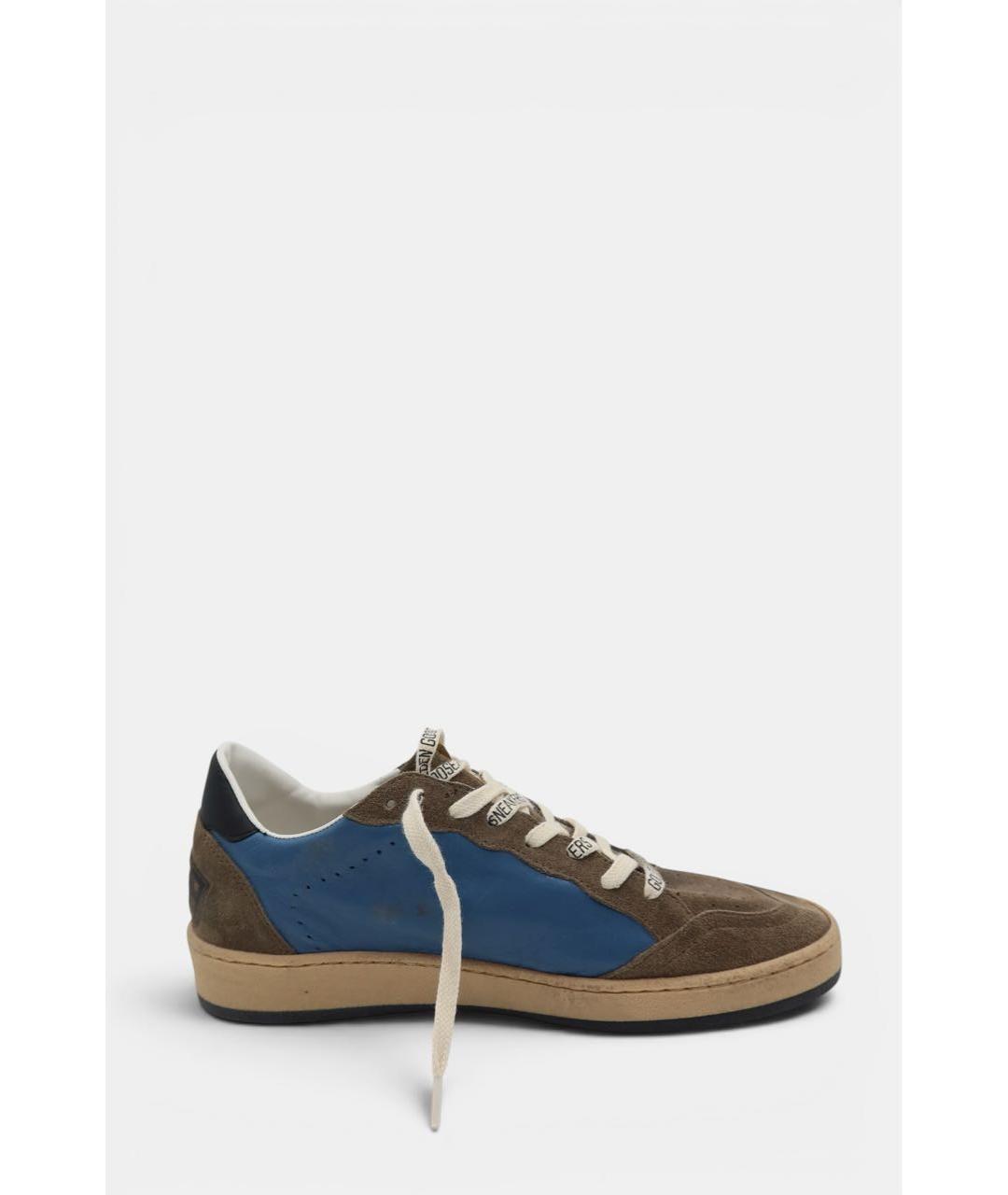 GOLDEN GOOSE DELUXE BRAND Мульти замшевые низкие кроссовки / кеды, фото 4
