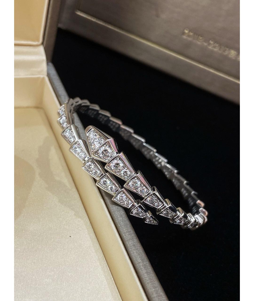 BVLGARI Серебряный браслет из белого золота, фото 3