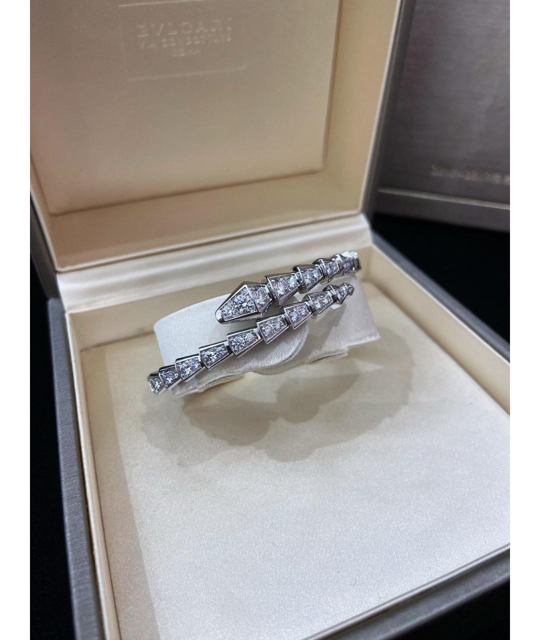 BVLGARI Серебряный браслет из белого золота, фото 2