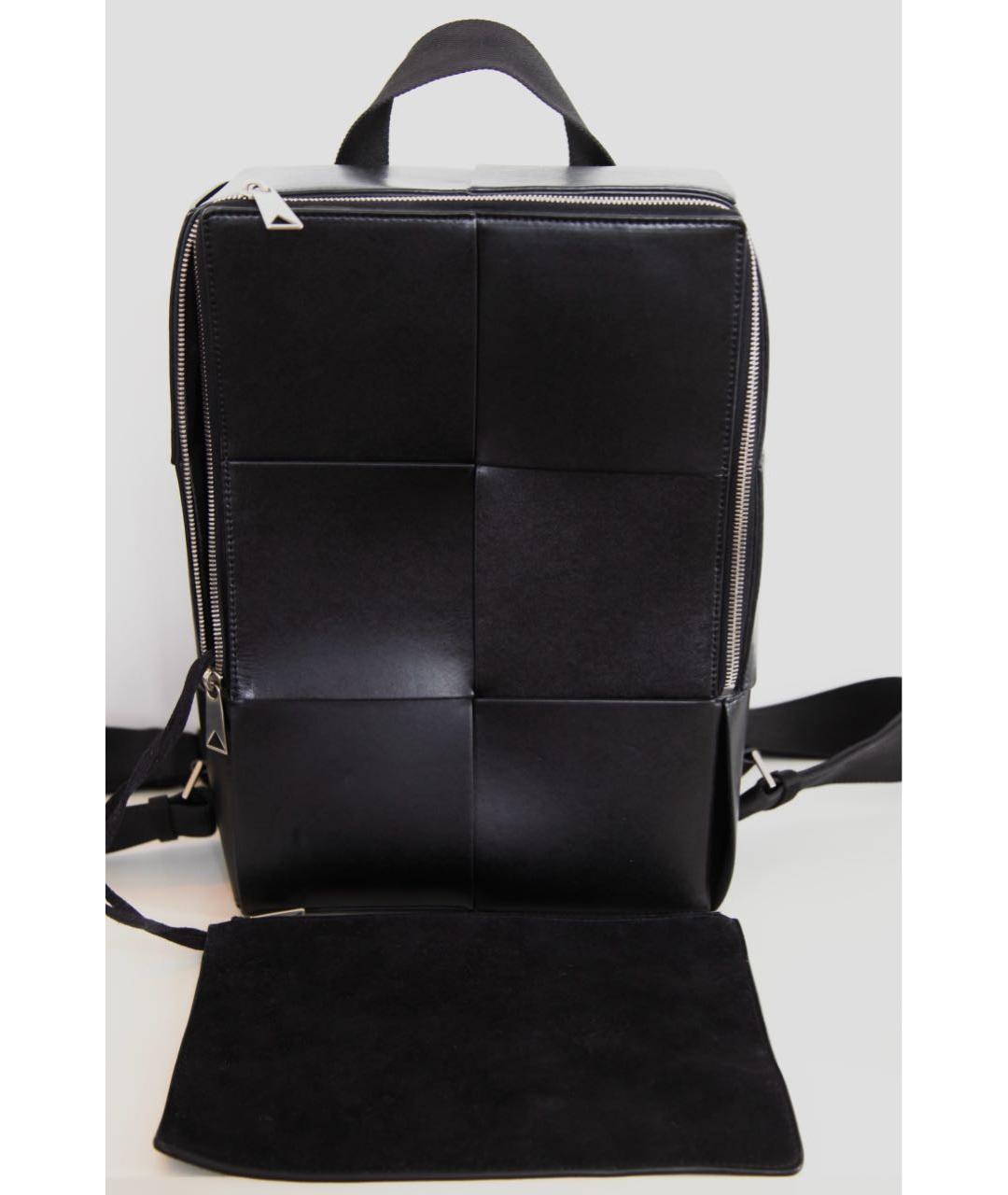 BOTTEGA VENETA Черный кожаный рюкзак, фото 6