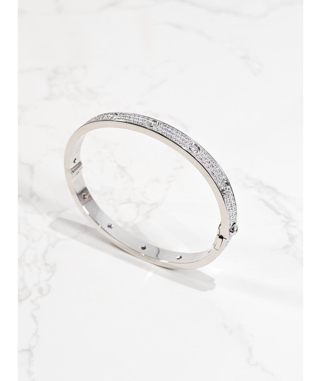 CARTIER Серебряный браслет из белого золота, фото 3