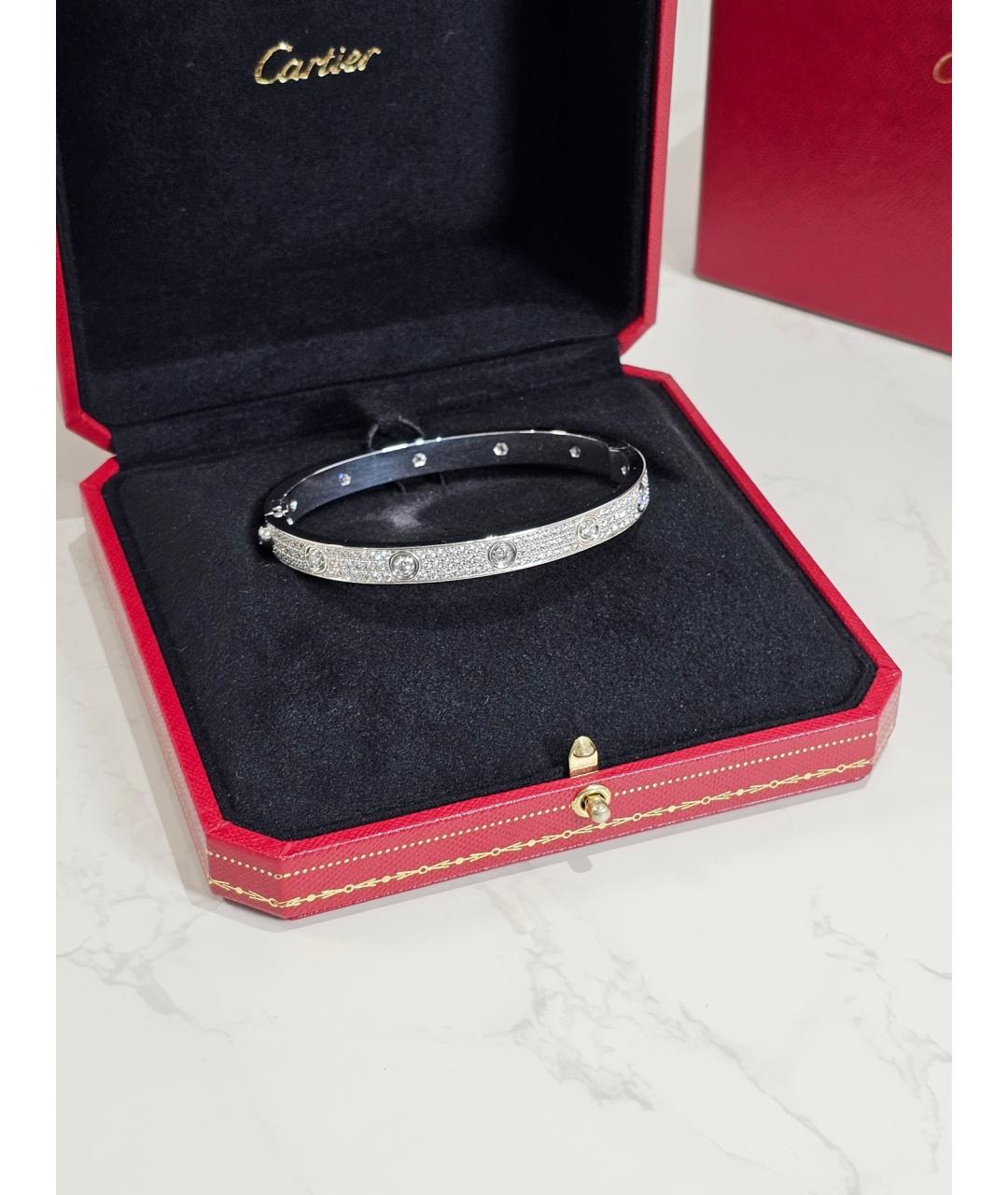 CARTIER Серебряный браслет из белого золота, фото 2