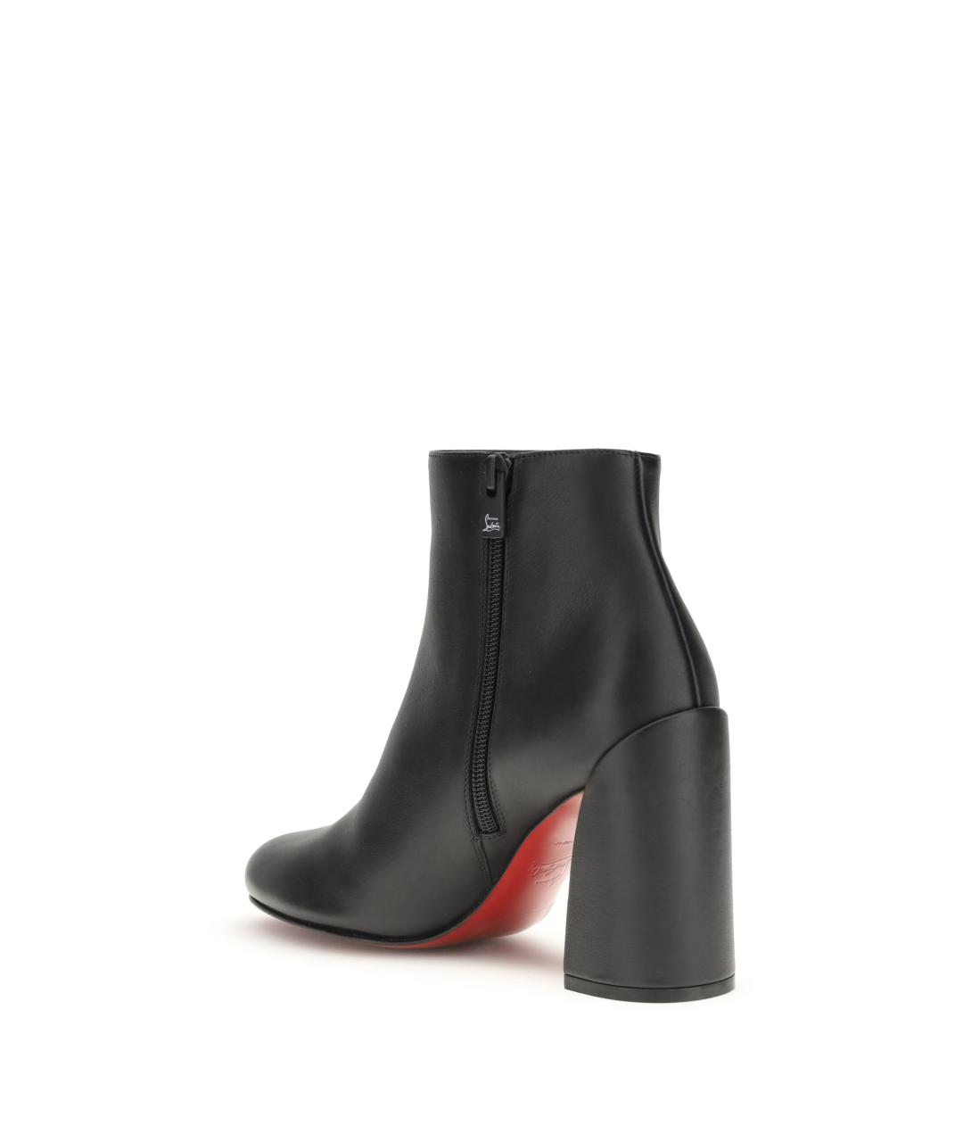 CHRISTIAN LOUBOUTIN Черные кожаные ботильоны, фото 3