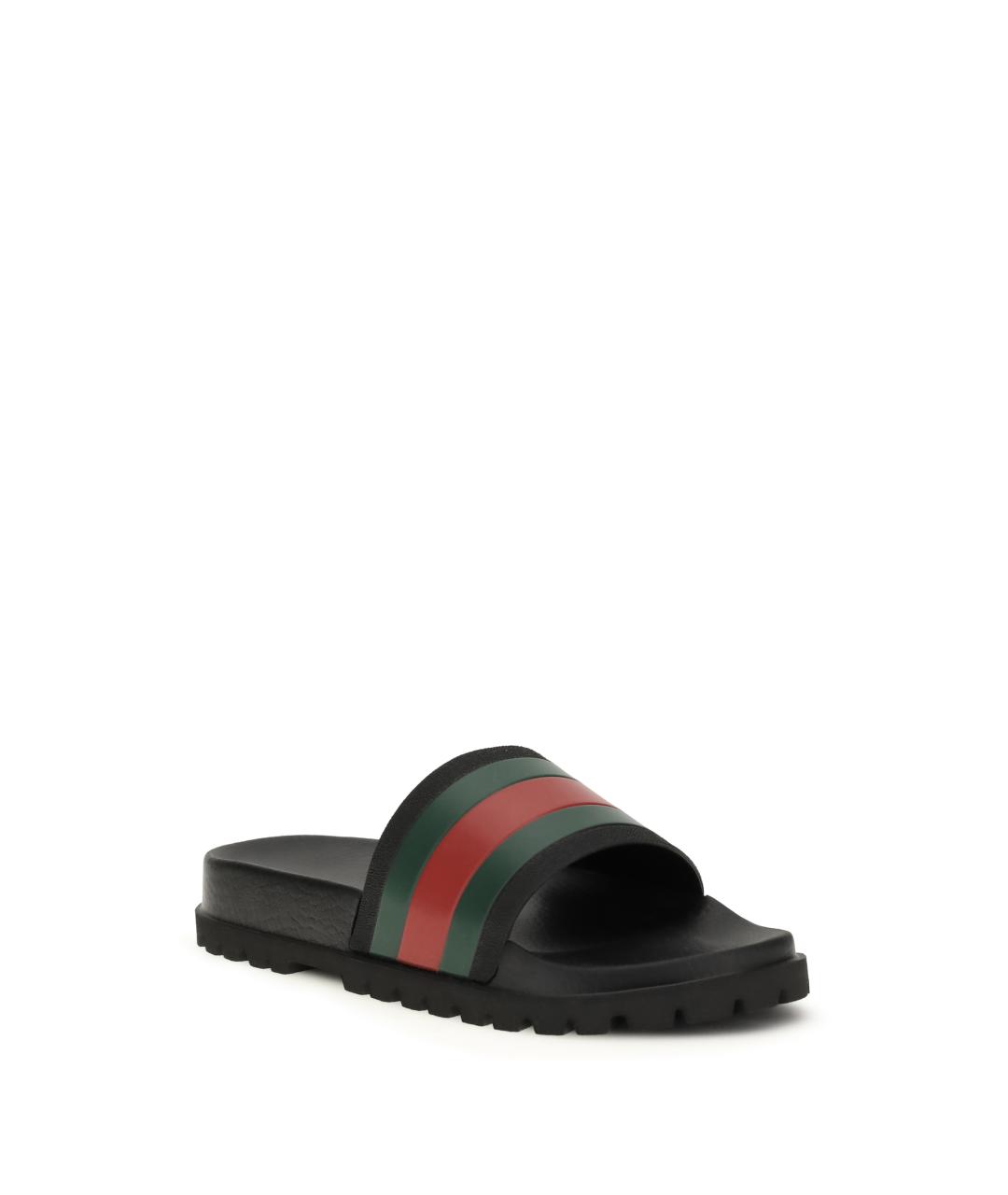 GUCCI Черные шлепанцы, фото 2