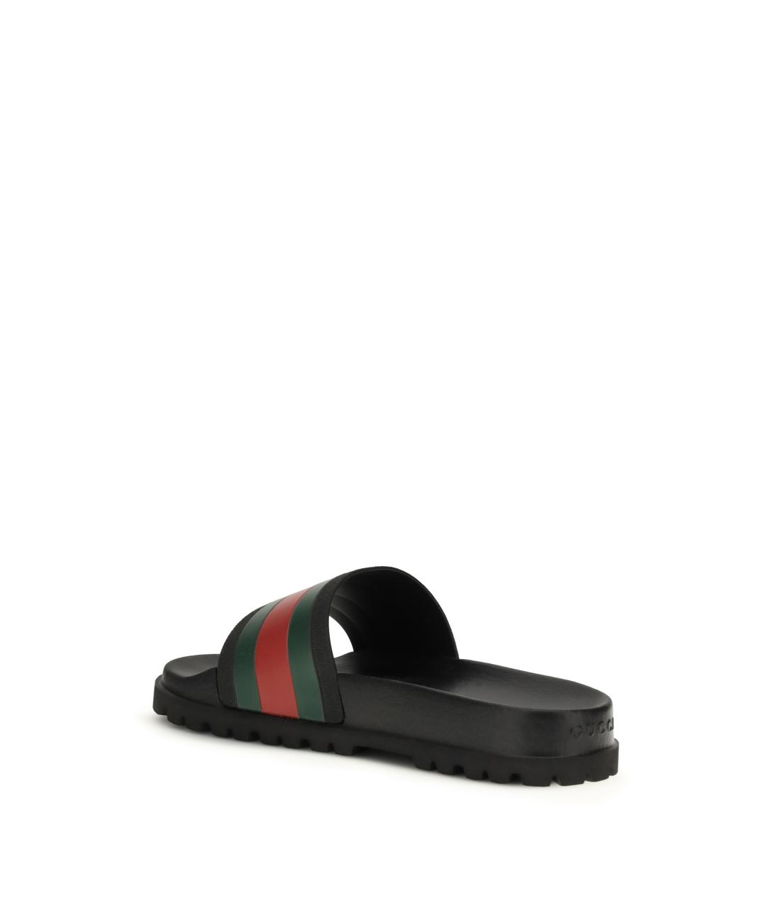 GUCCI Черные шлепанцы, фото 3