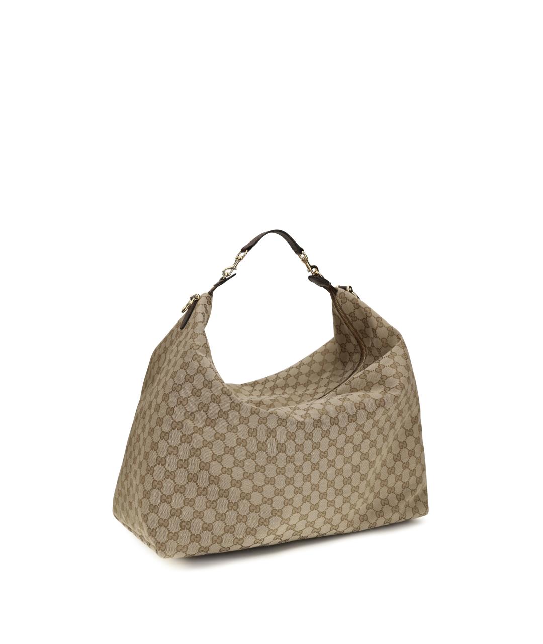GUCCI Бежевая тканевая сумка на плечо, фото 3