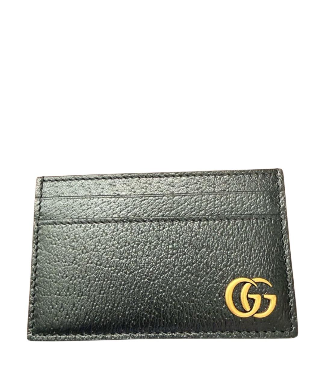 GUCCI Черный кожаный кардхолдер, фото 1