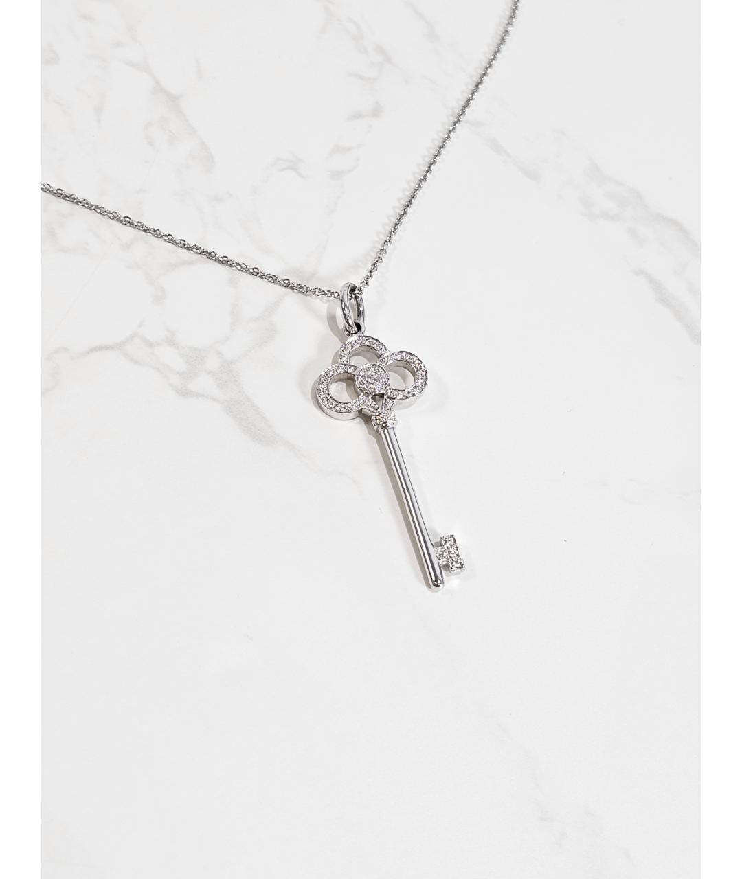 TIFFANY&CO Серебряная подвеска из белого золота, фото 2