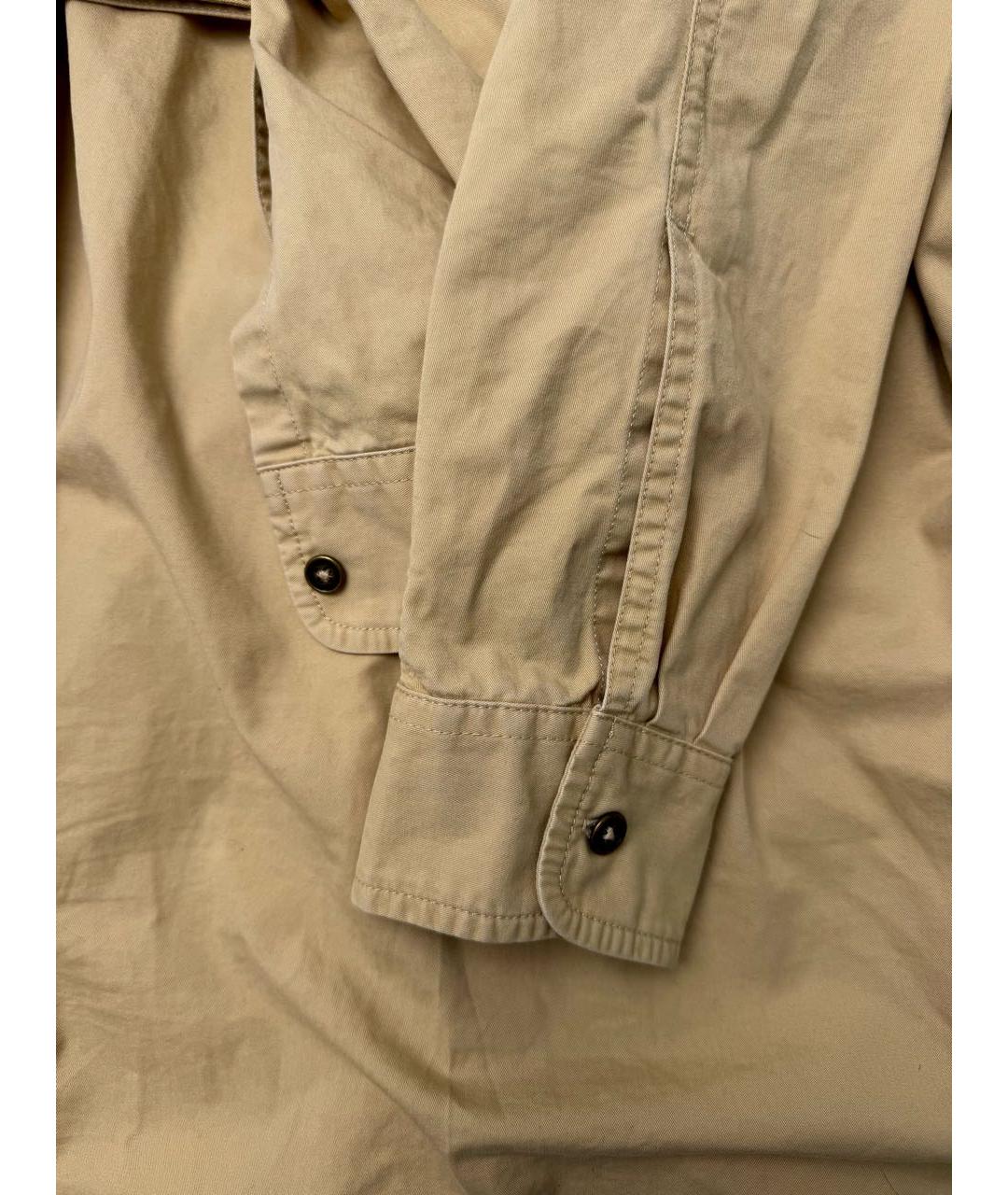 POLO RALPH LAUREN Бежевая хлопковая рубашка, фото 4