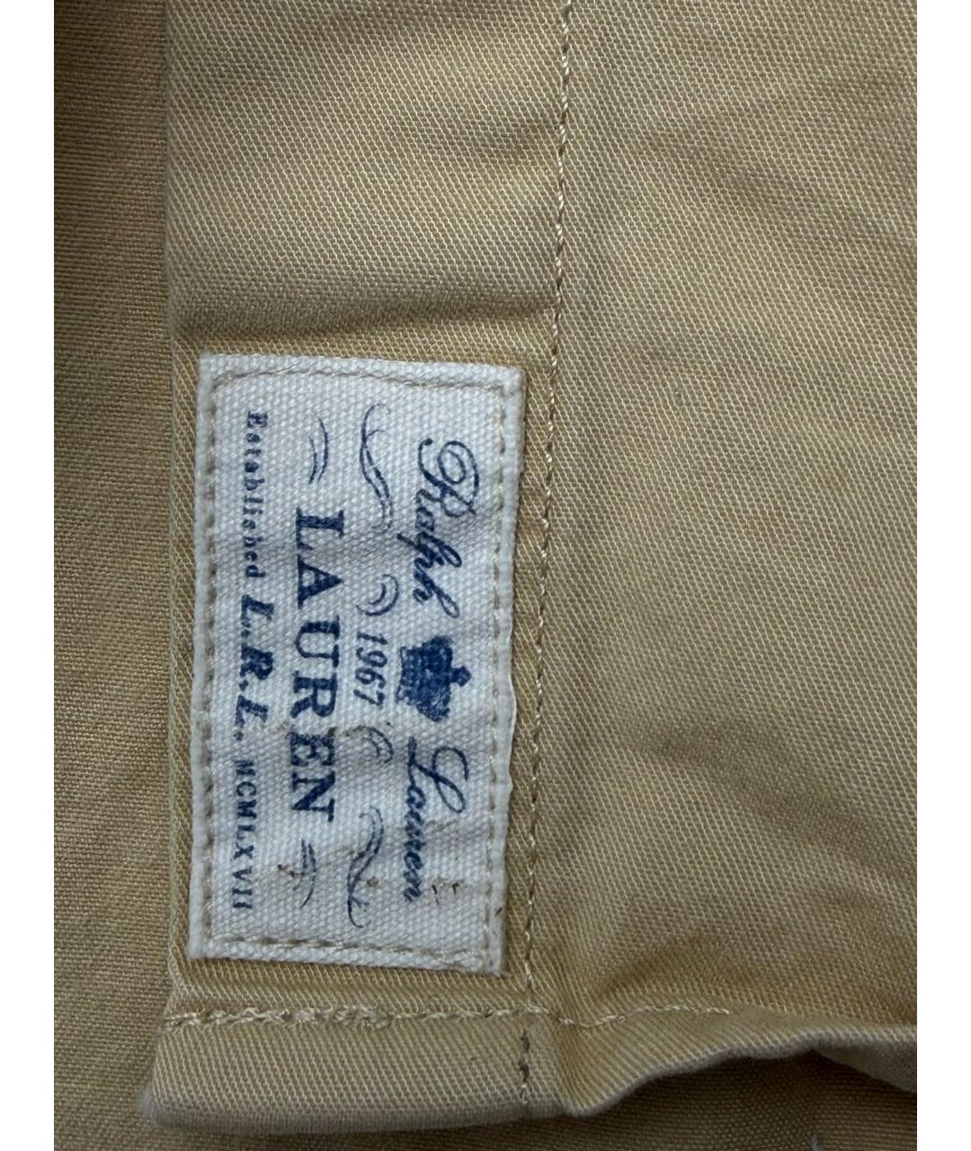 POLO RALPH LAUREN Бежевая хлопковая рубашка, фото 5