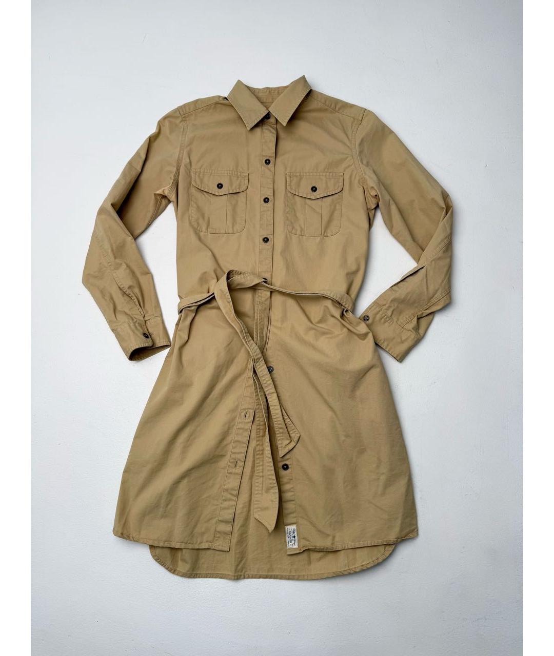 POLO RALPH LAUREN Бежевая хлопковая рубашка, фото 6