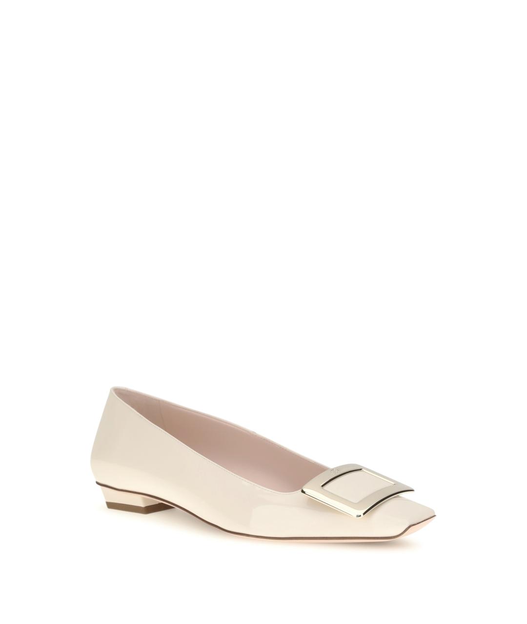 ROGER VIVIER Белые туфли из лакированной кожи, фото 2