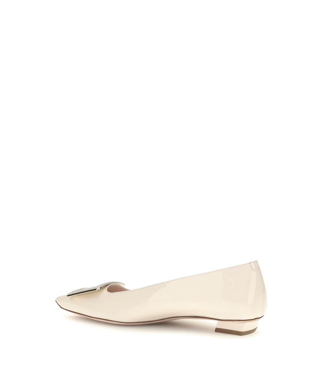 ROGER VIVIER Белые туфли из лакированной кожи, фото 3