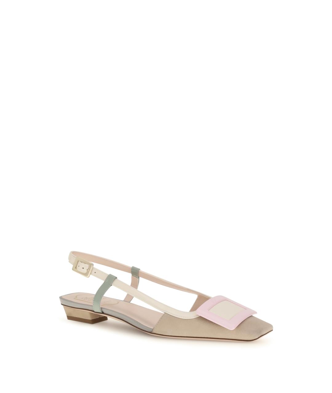 ROGER VIVIER Бежевые кожаные туфли, фото 2