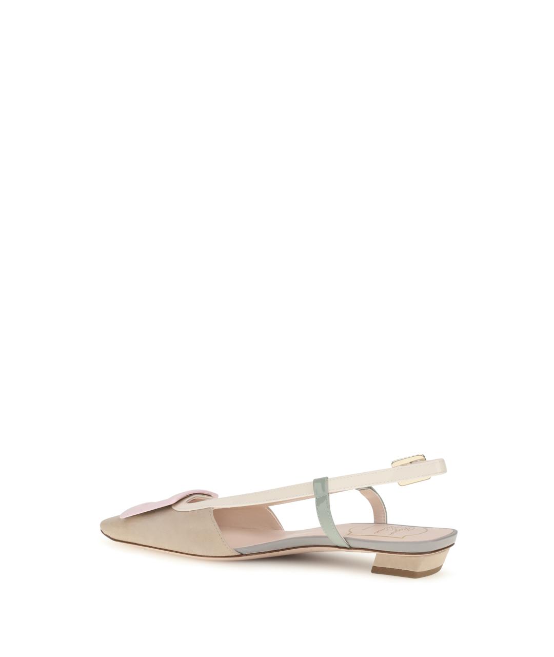 ROGER VIVIER Бежевые кожаные туфли, фото 3