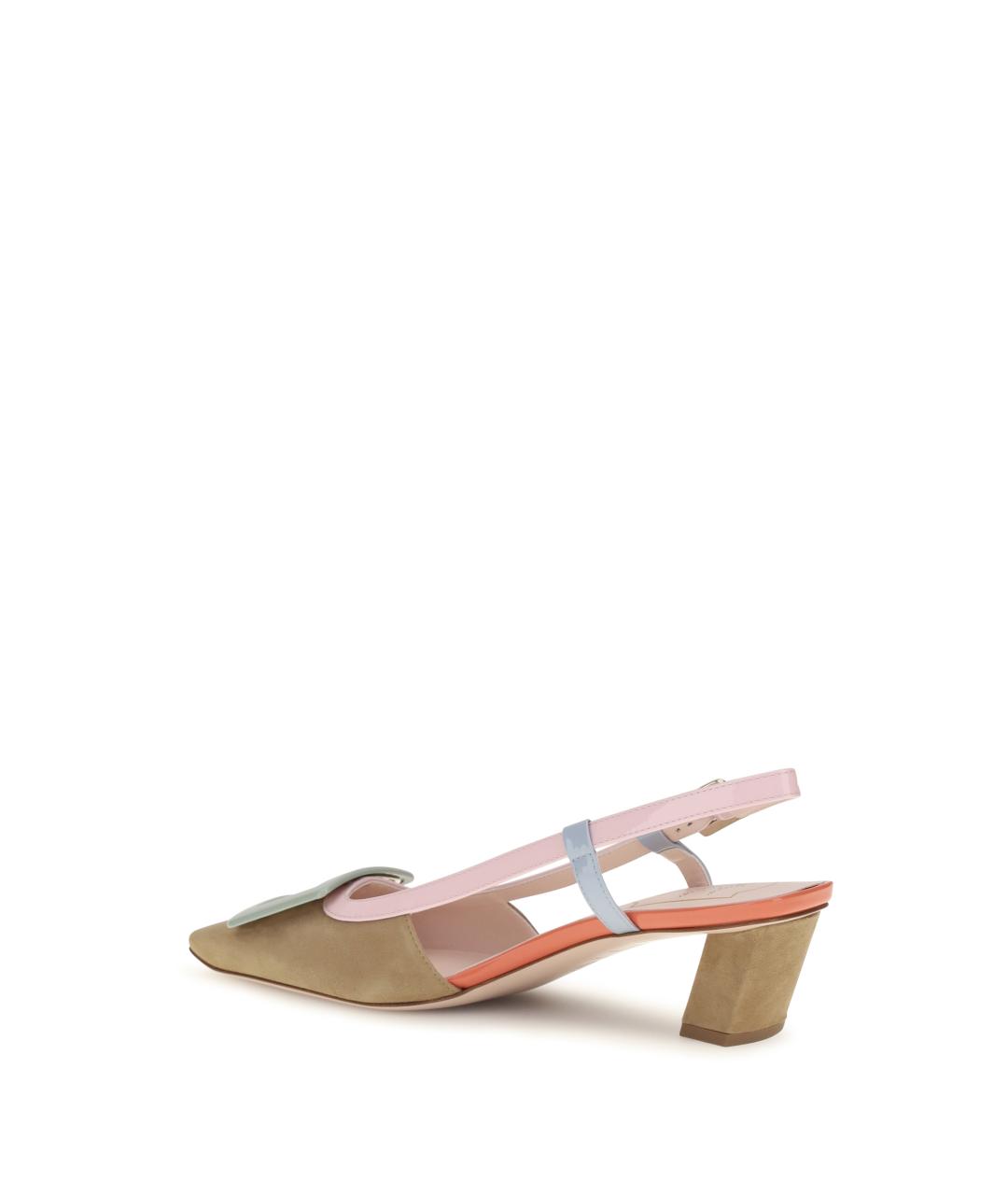 ROGER VIVIER Бежевые замшевые туфли, фото 3