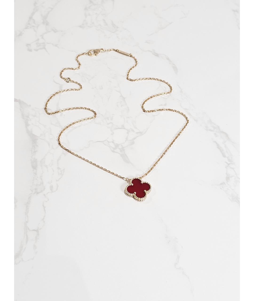 VAN CLEEF & ARPELS Красная подвеска из желтого золота, фото 4