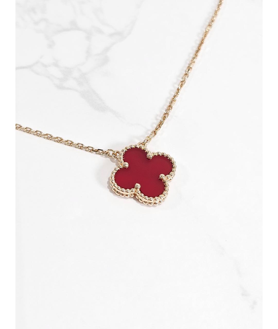 VAN CLEEF & ARPELS Красная подвеска из желтого золота, фото 2