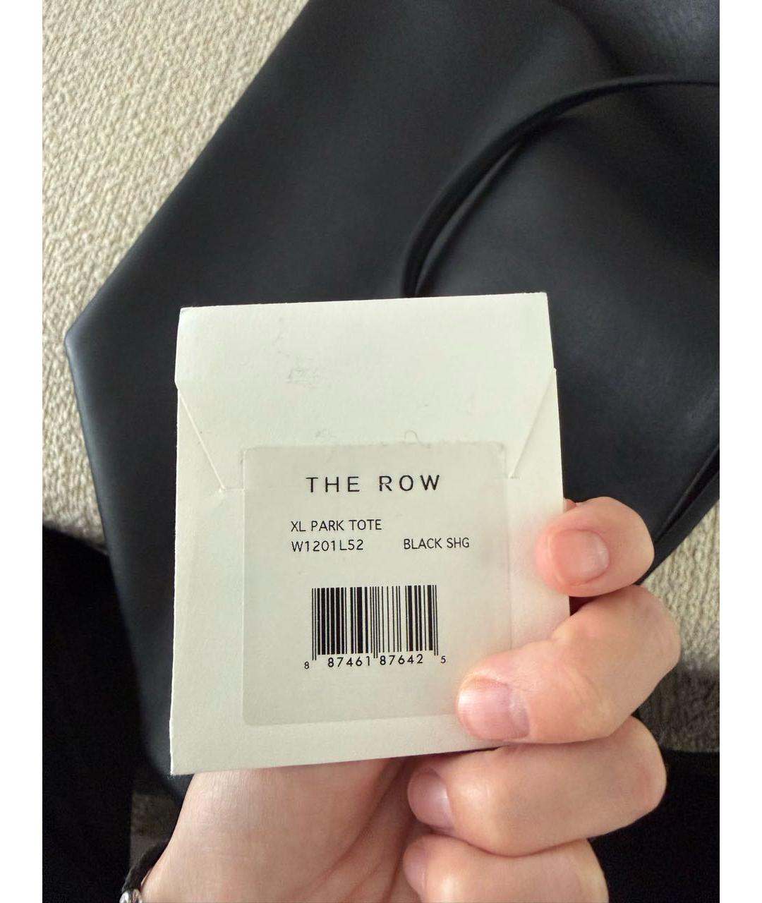 THE ROW Черная кожаная сумка тоут, фото 5